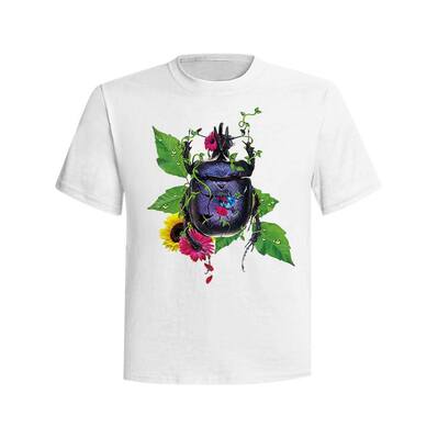 客製化圖案T-shirt設計-彩色甲蟲