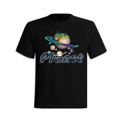 客製化圖案T-shirt設計-星球河豚
