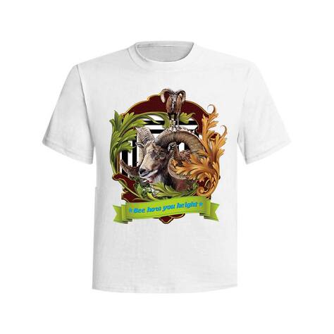 客製化圖案T-shirt設計-山羊設計